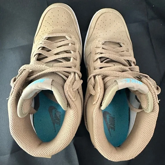 Nike Women's Sky-Hi Dunk wedge Sneakers in Tan size 8 - Picture 9 of 15